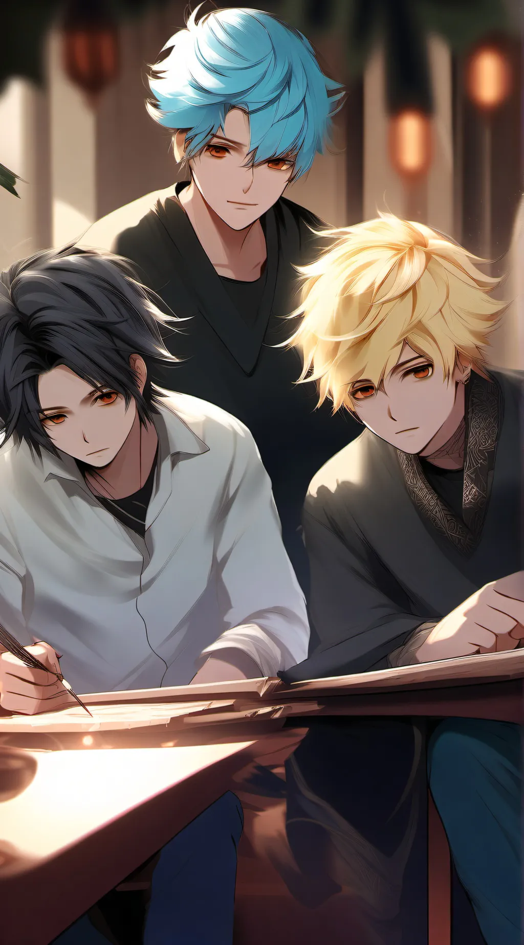 ai character: oborohizashishota background