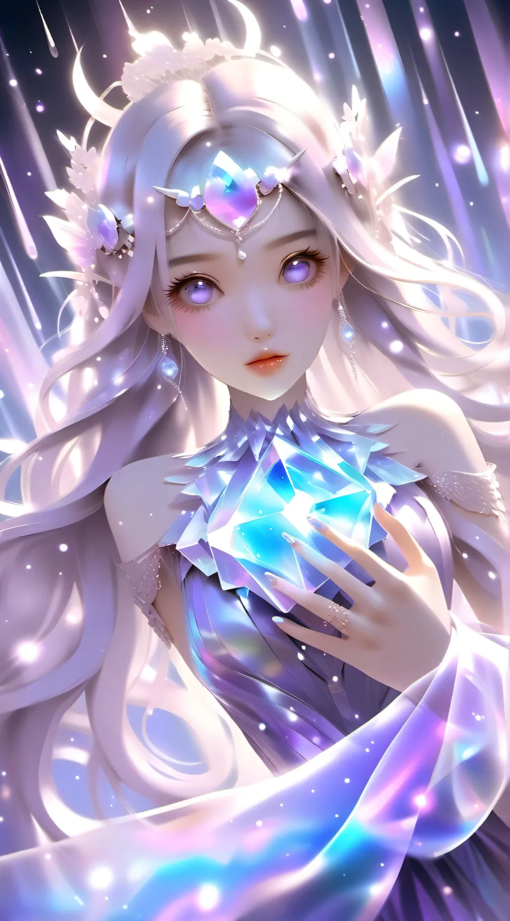 ai character: Amethyst background