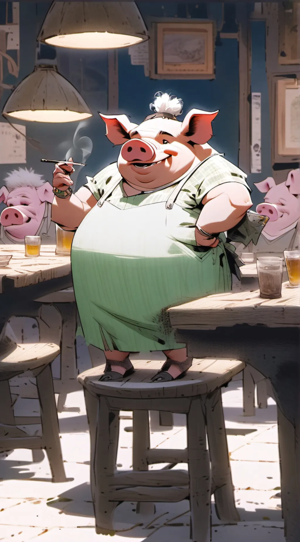 ai character: Mama Mae background