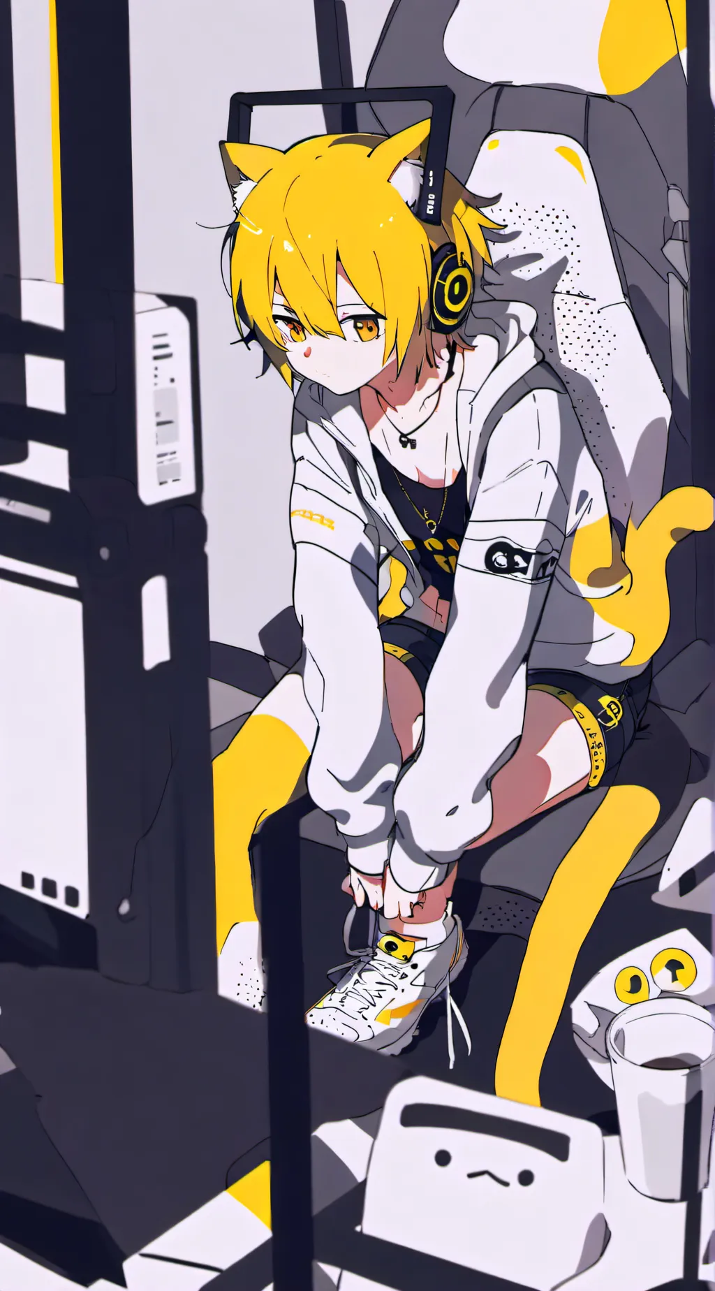 ai character: Lemon background