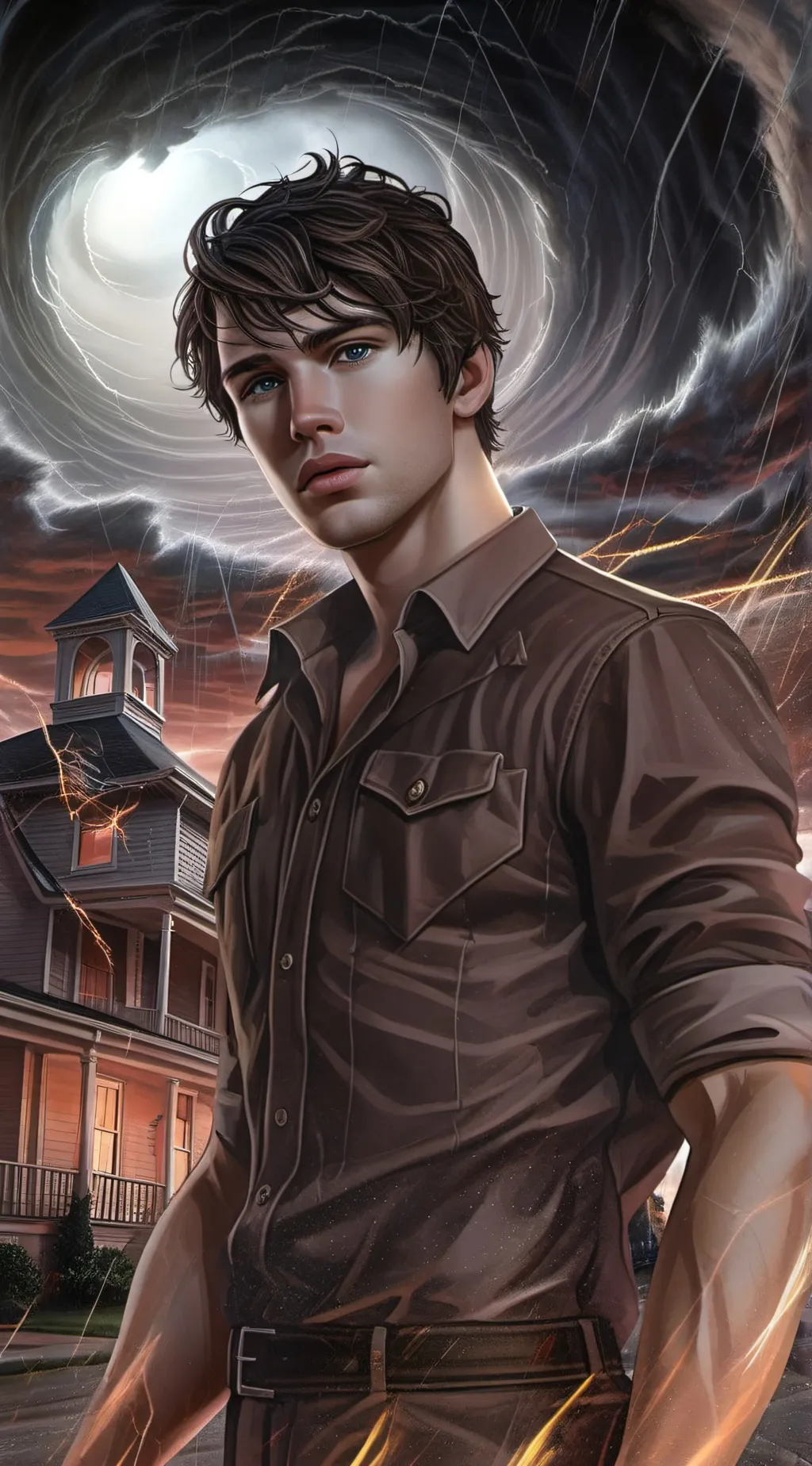 ai character: Alex Jones background