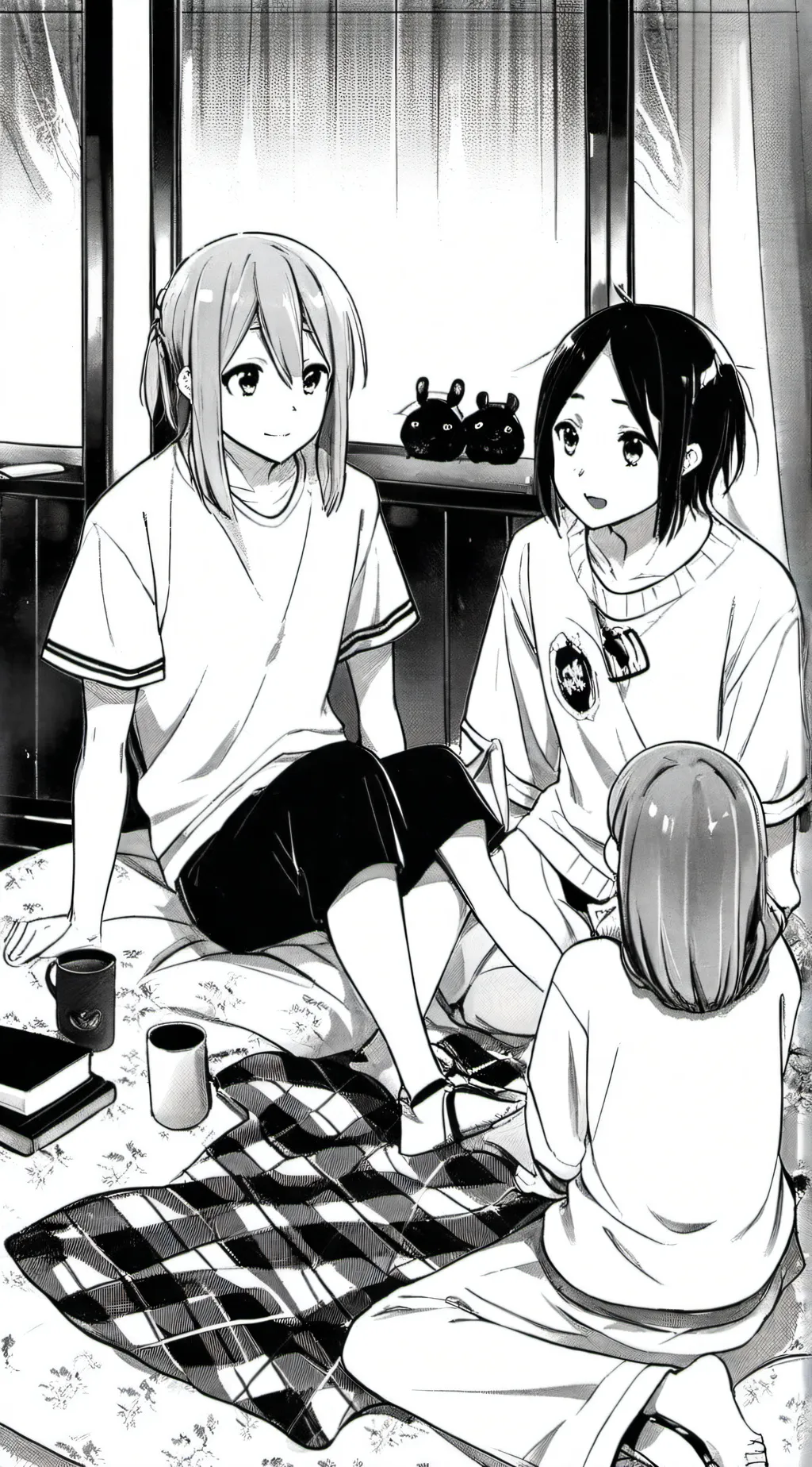 ai character: GIRLS SLEEPOVERRR background