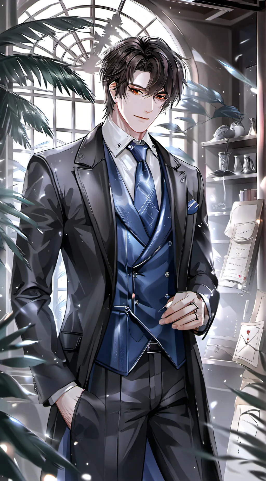 ai character: Mafia husband  background