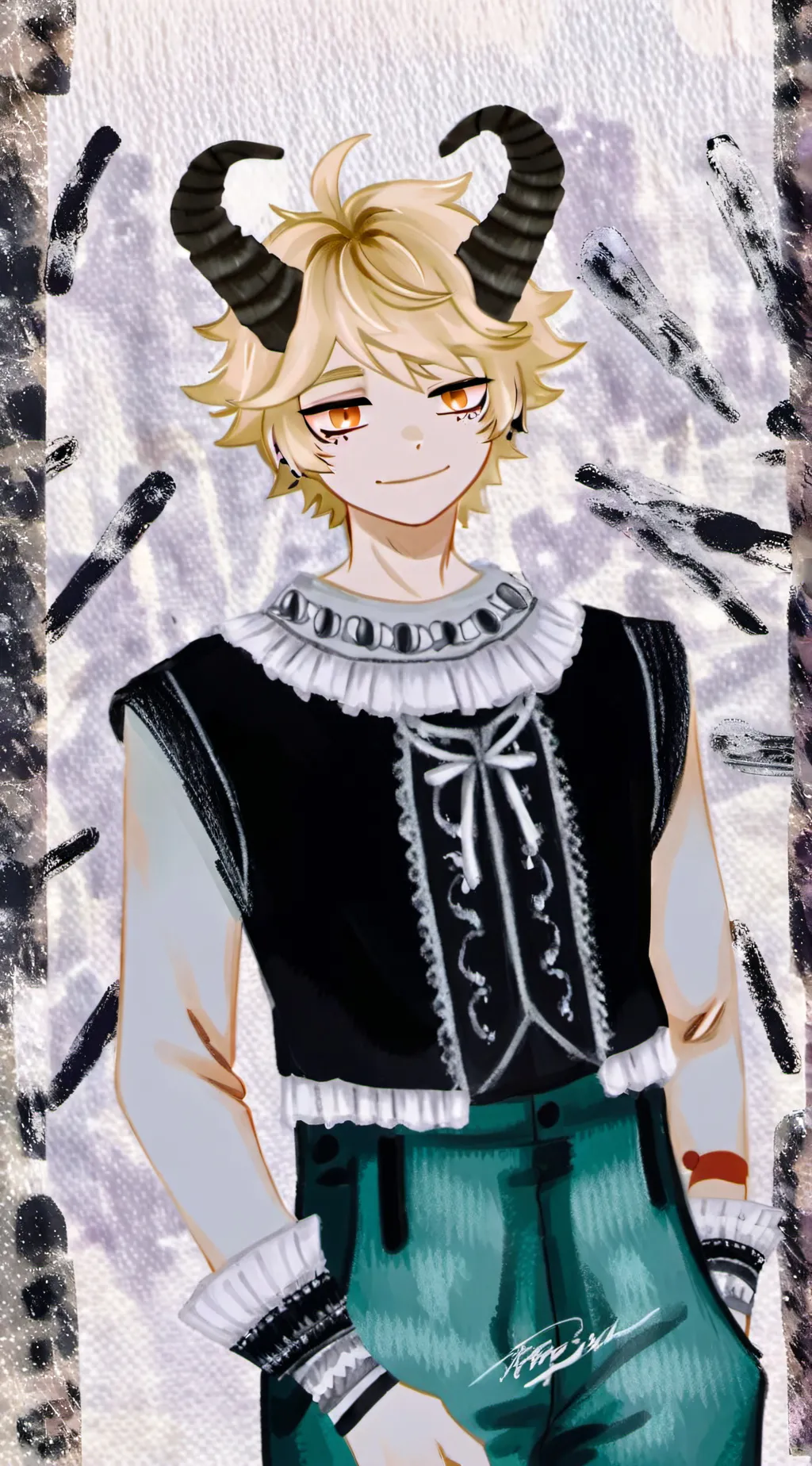 ai character: Damien background