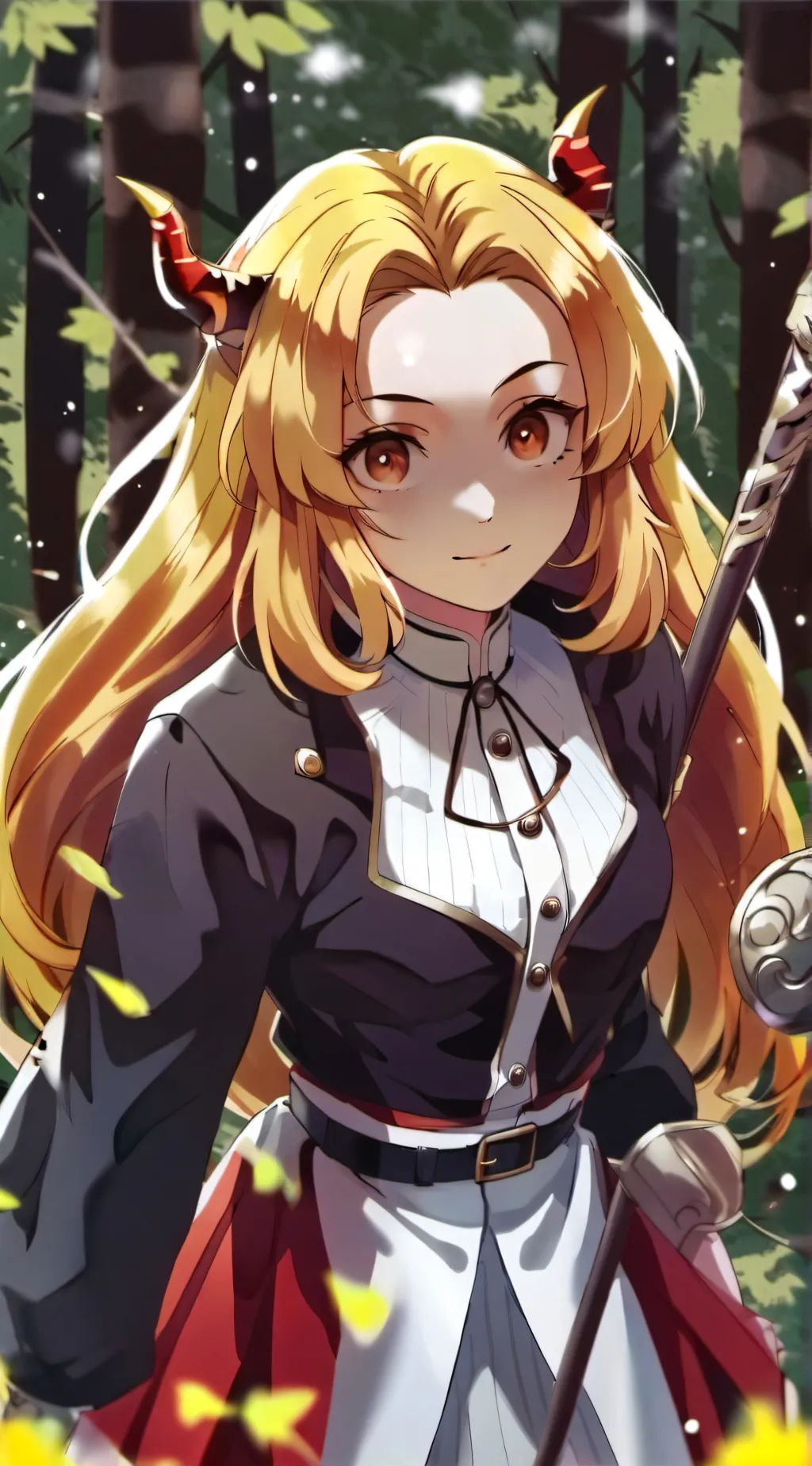 ai character: demon slayer  background