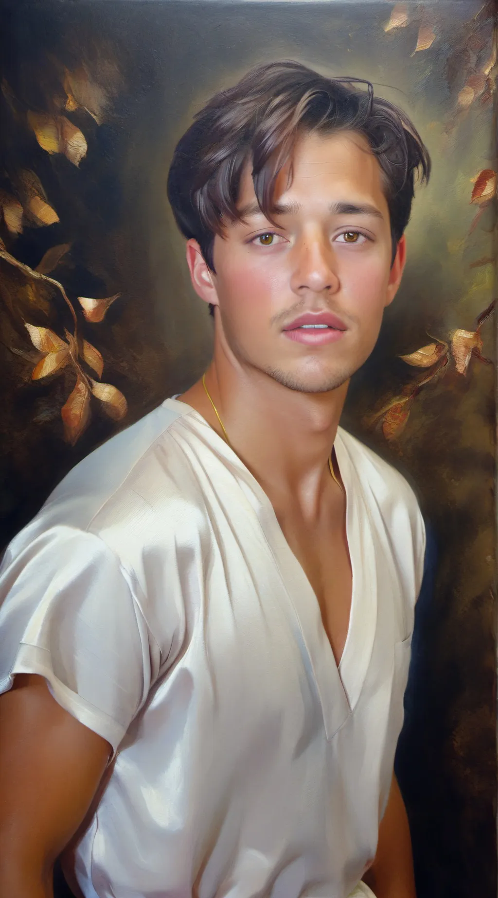 ai character: Cameron Dallas  background