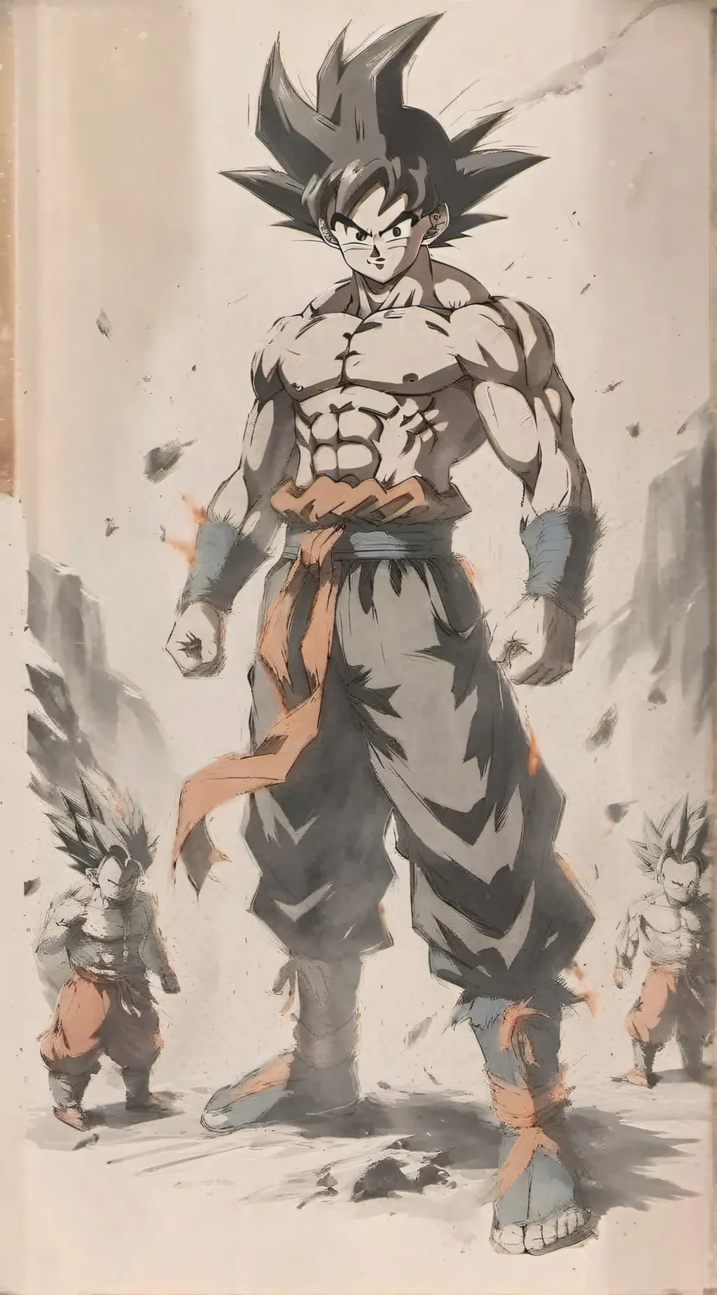 ai character: Goku  background