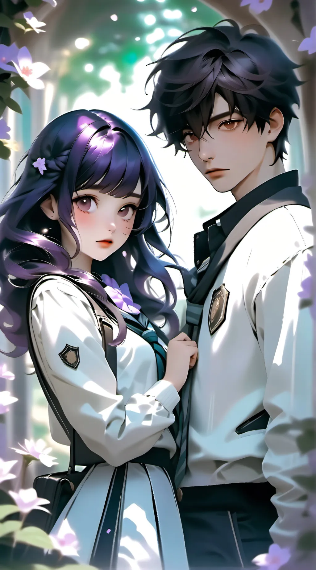 ai character: ARTHUR X VIOLET  background