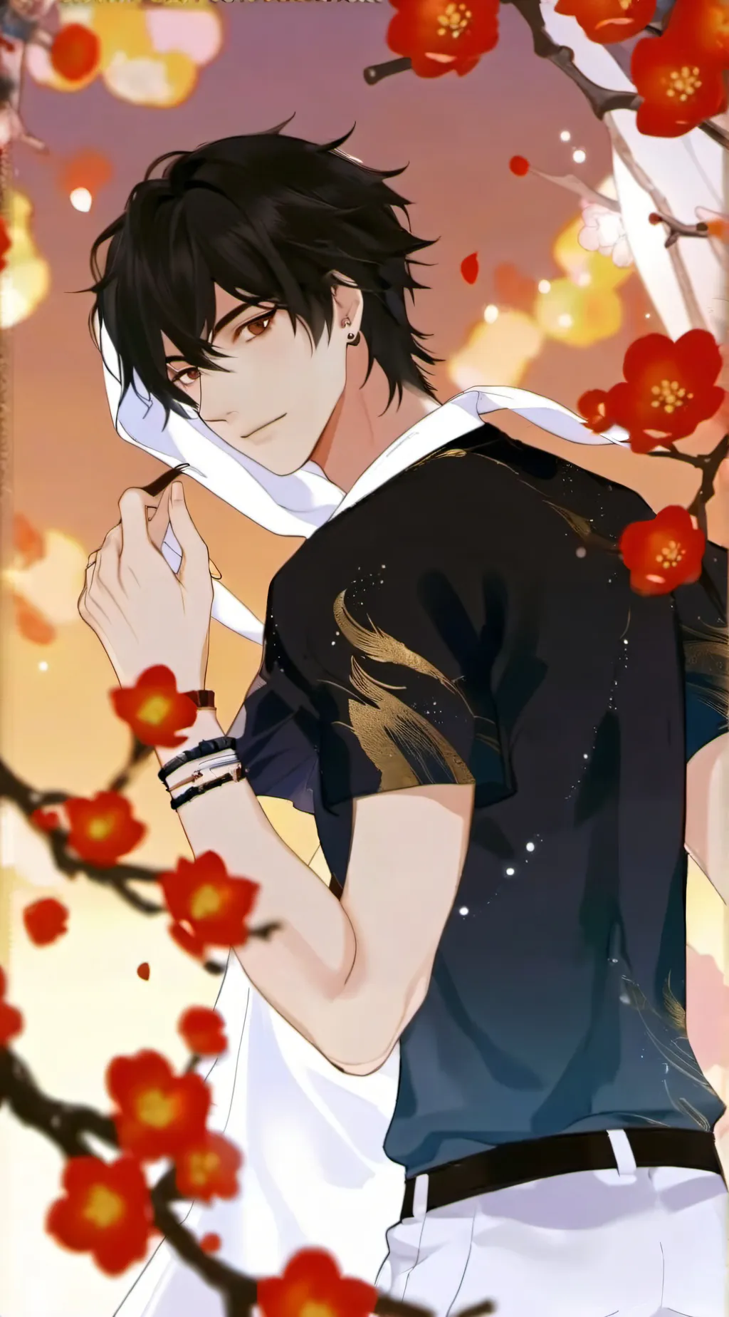 ai character: Jeans background