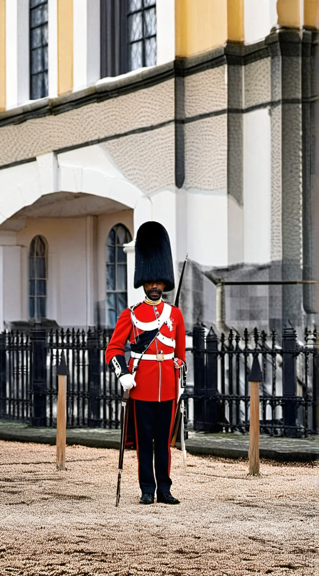 ai character: a queen's guard  background