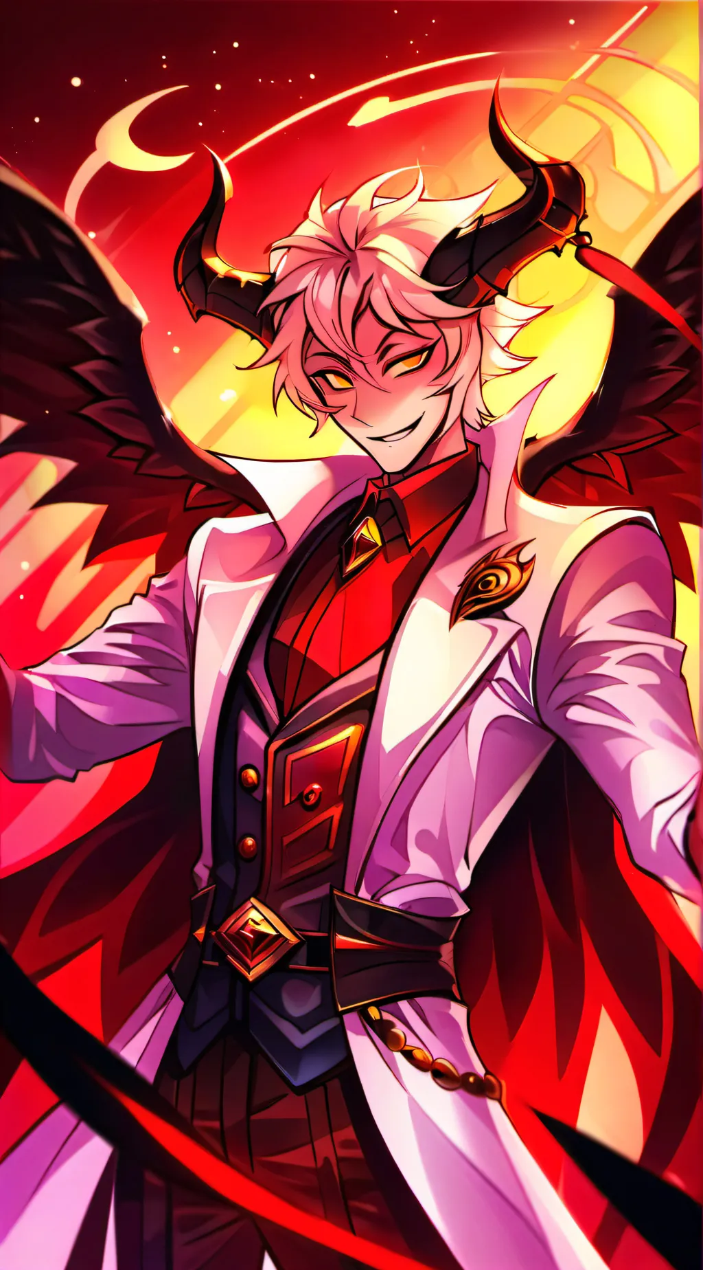 ai character: lucifer  background