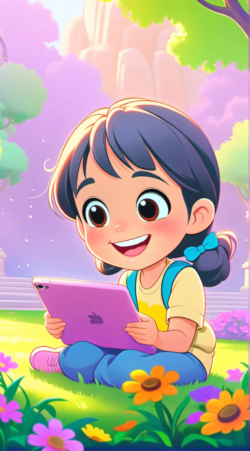 ai character: brainrot kid background