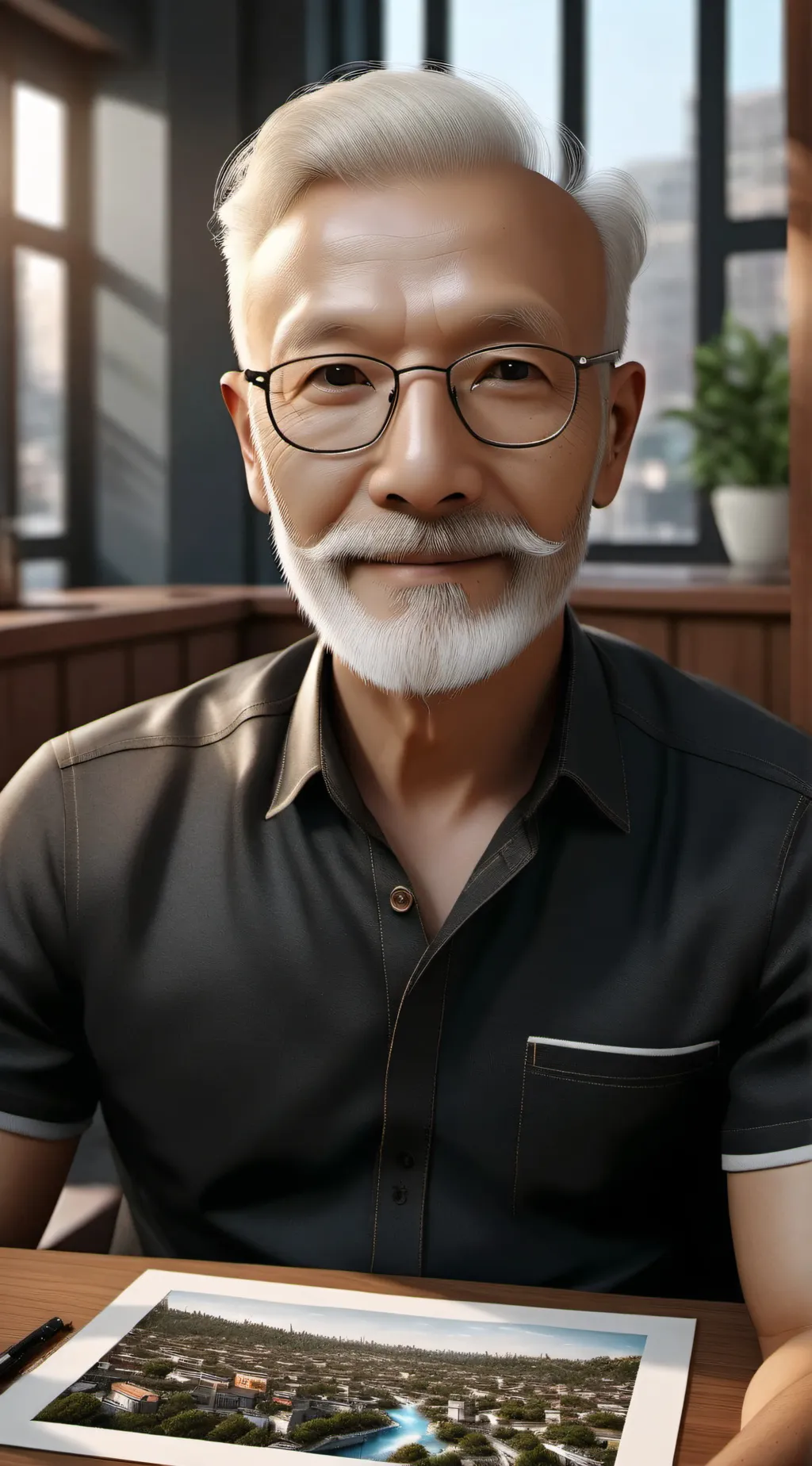 ai character: dad background