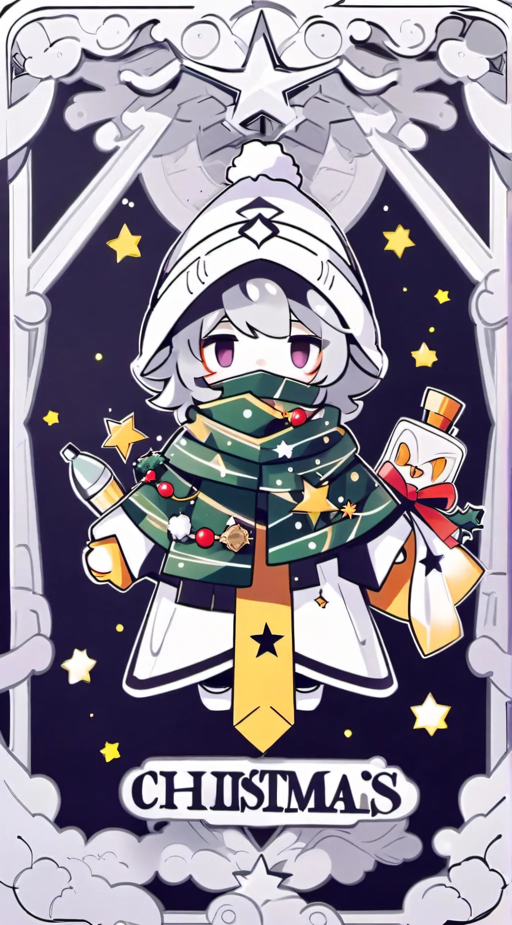 ai character: 🎄F.w CHRISTMAS🎄 background
