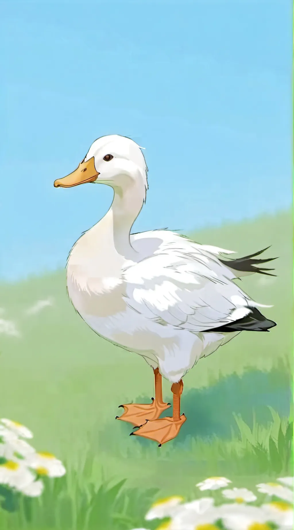 ai character: Duck background