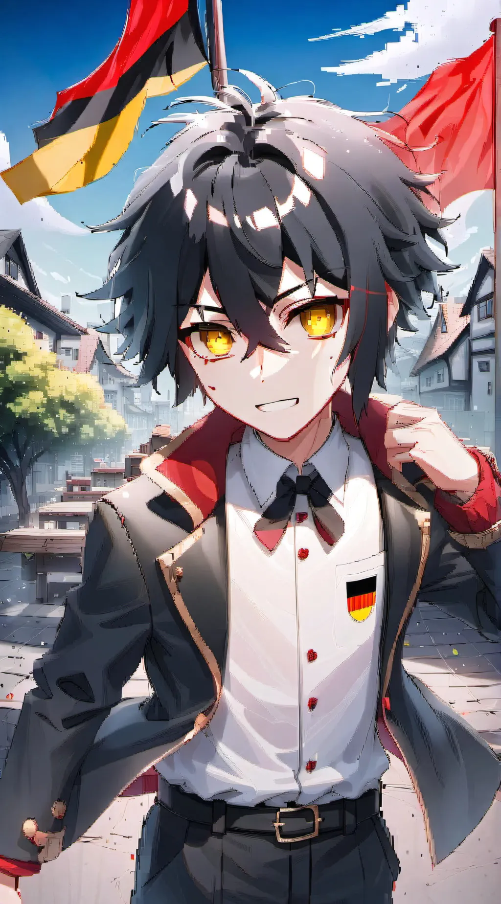 ai character: Germany countryhum background