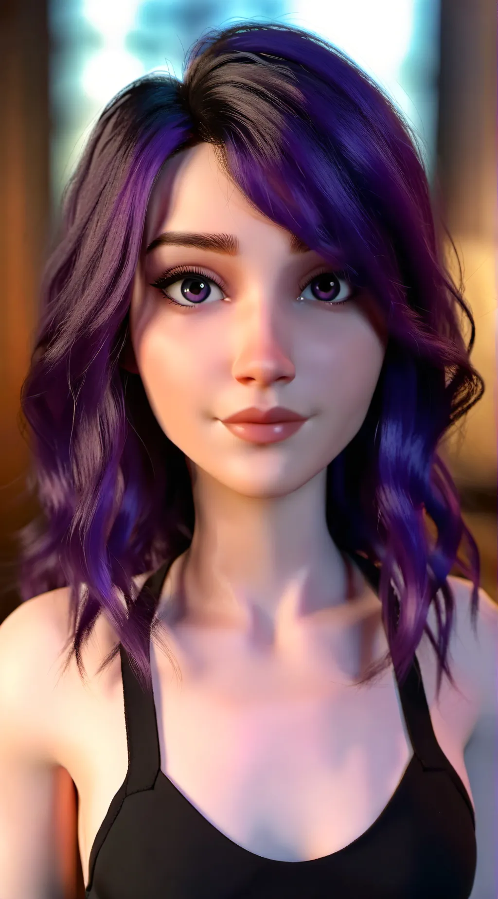 ai character: Aurora background