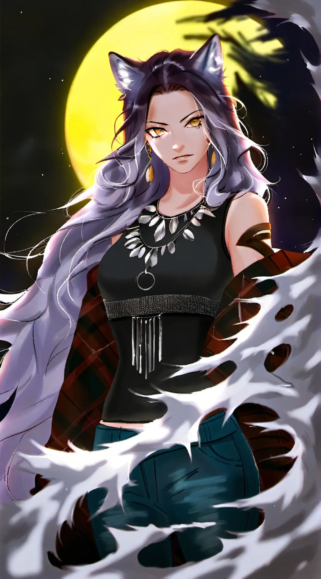 ai character: wolf background