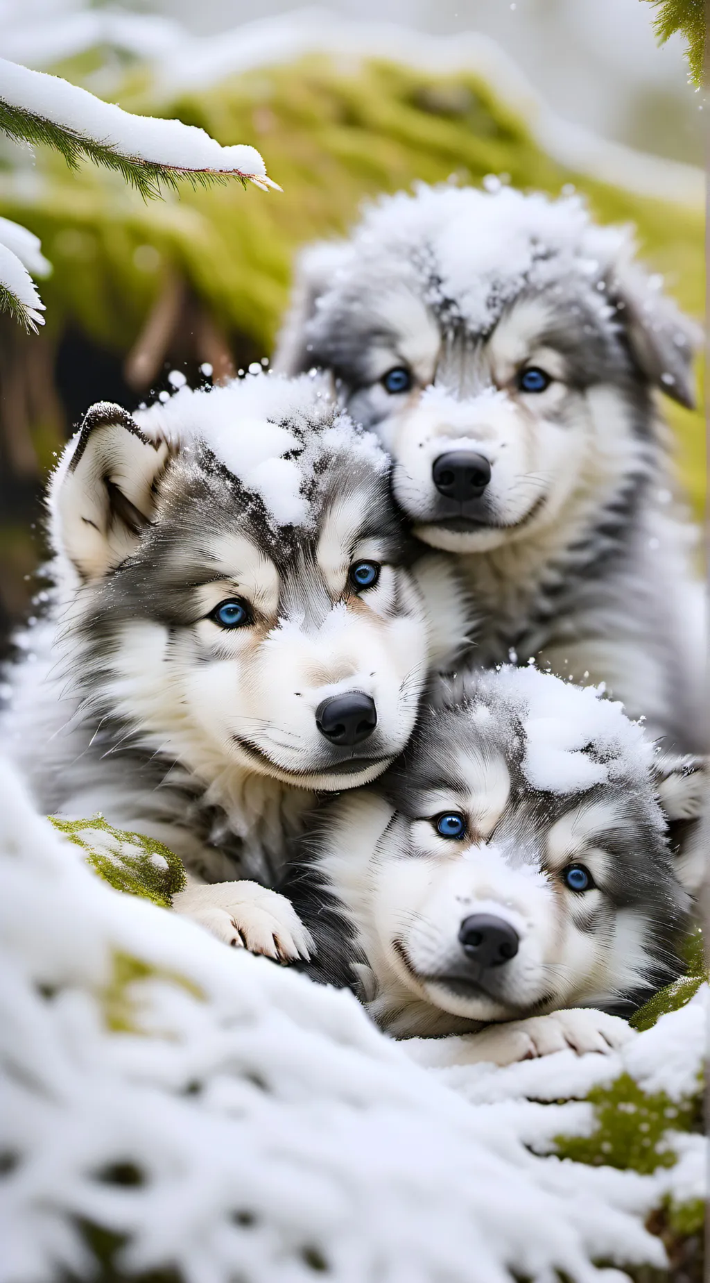 ai character: Mountain Pups🗻 background