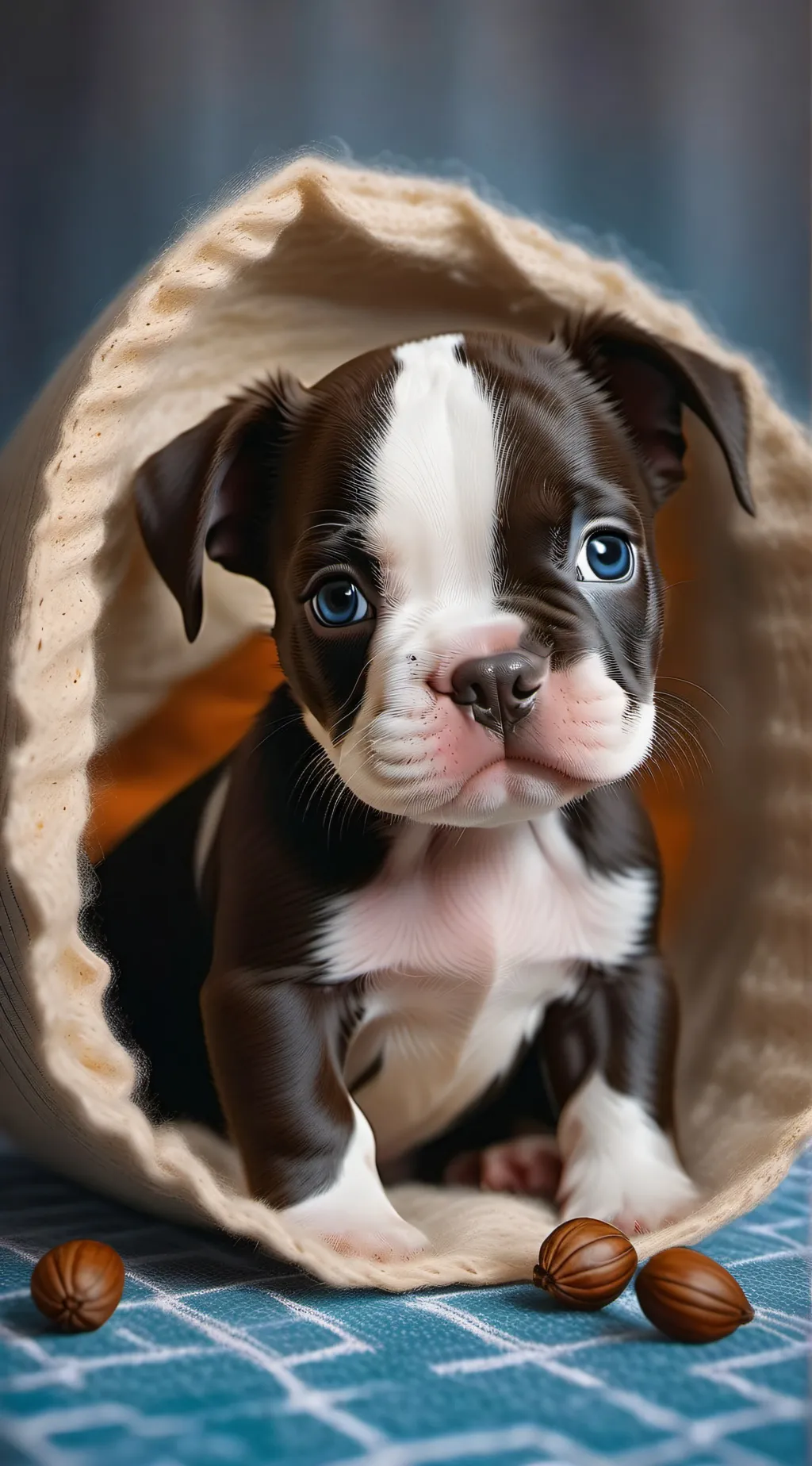 ai character: cute puppy background