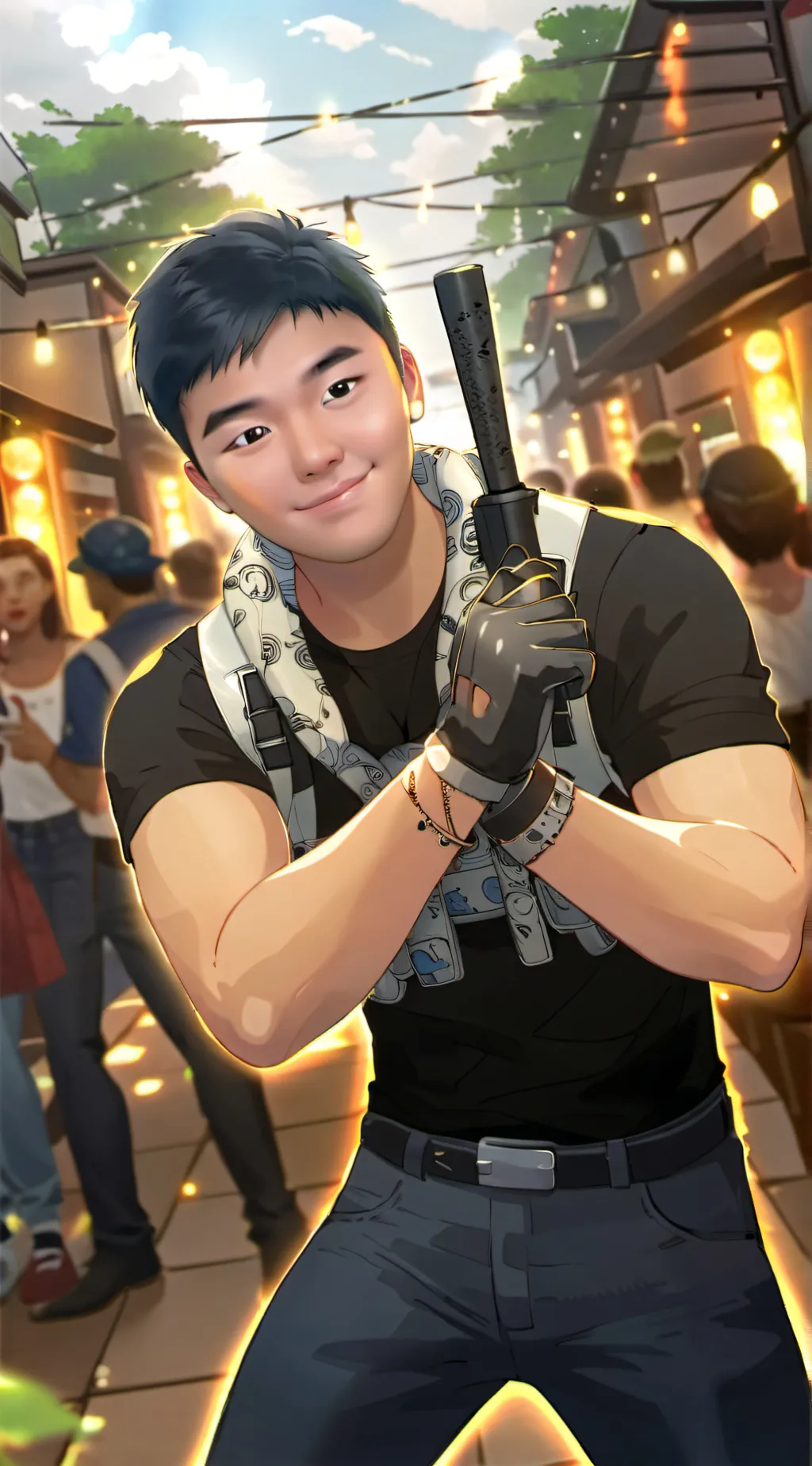 ai character: campist background