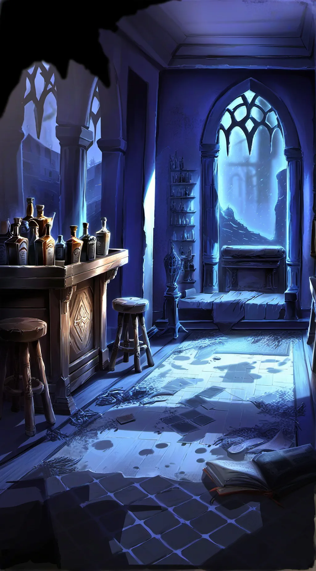 ai character: Haunted HH background