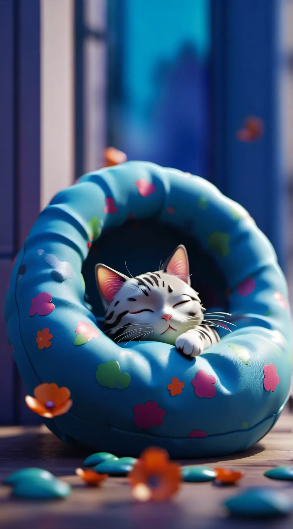 ai character: Cat nap background
