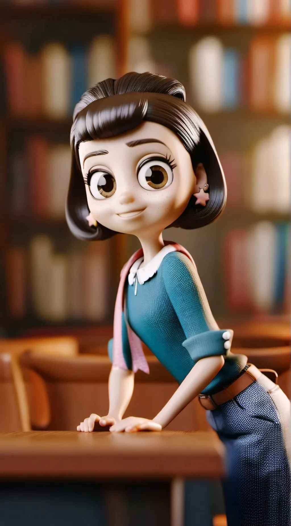 ai character: Lisa Daisy background