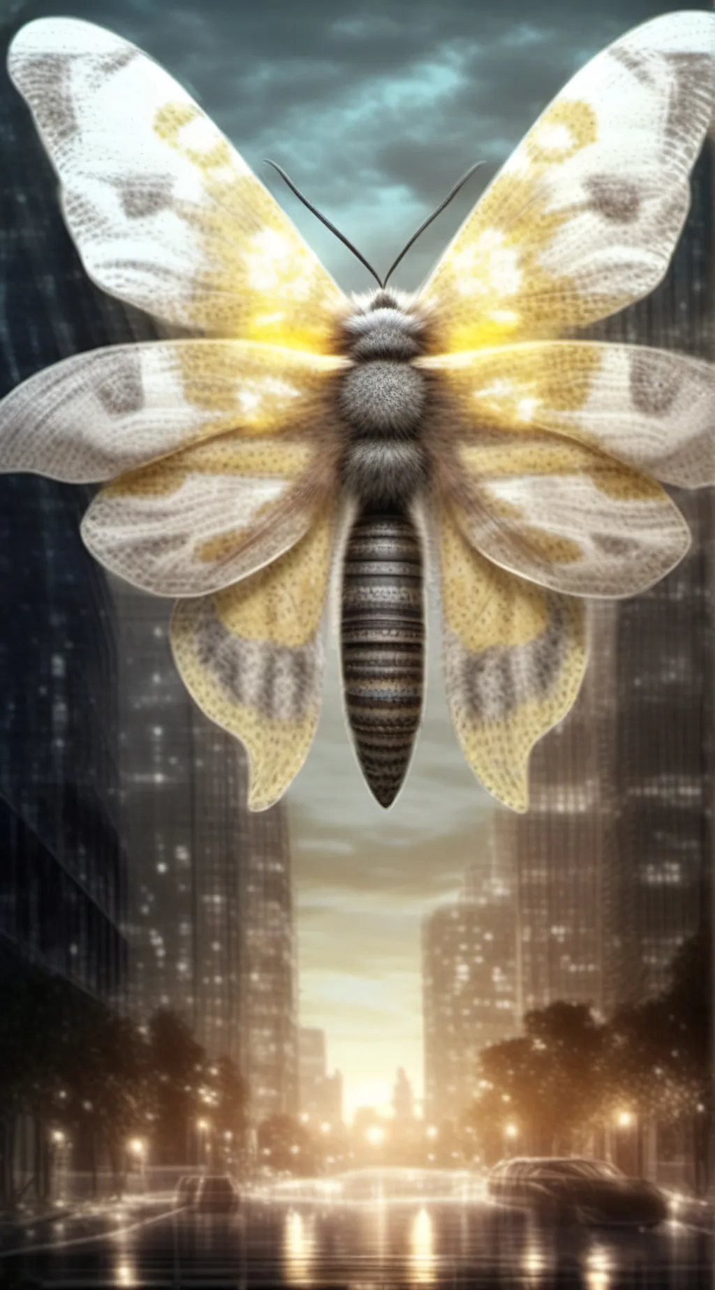 ai character: Titan moth ll  background