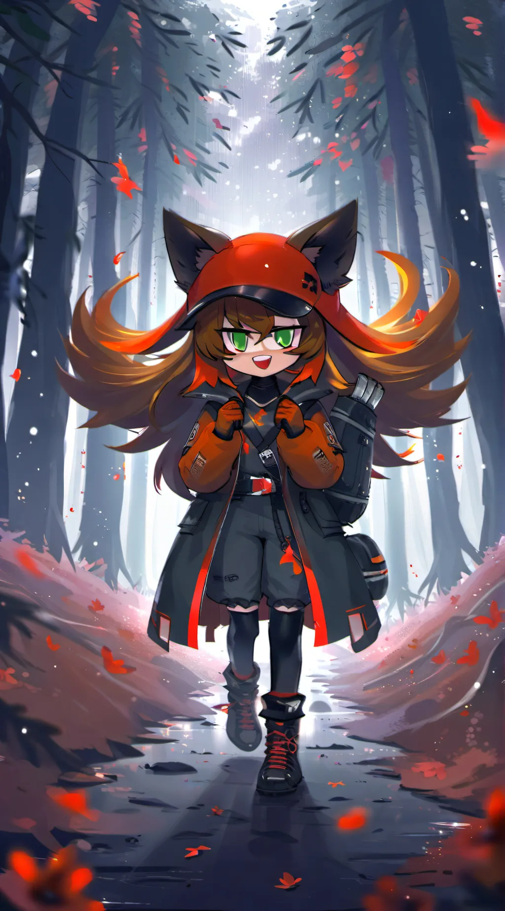 ai character: Caroline (FNF oc) background