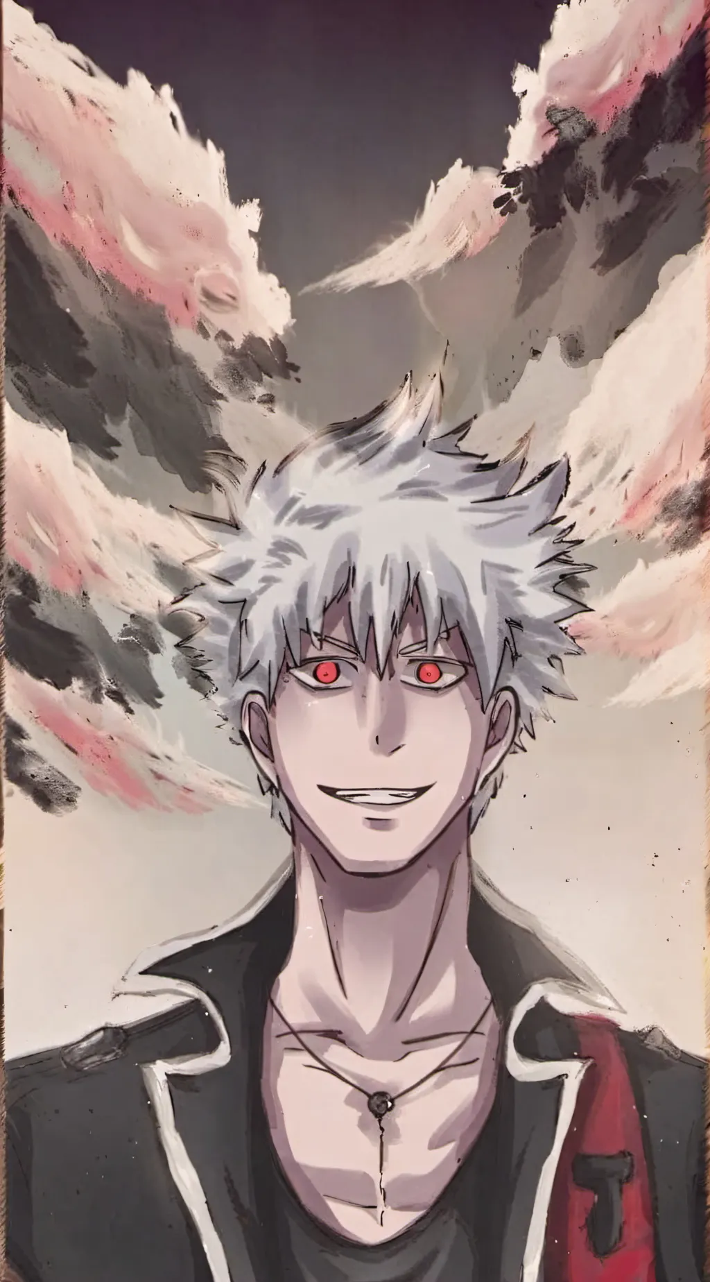 ai character: super senior gojo background