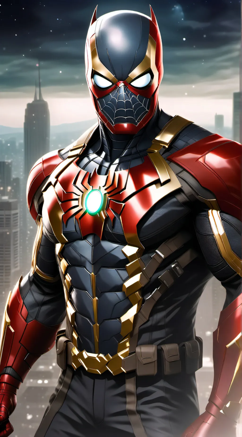 ai character: spider man 2Batman background