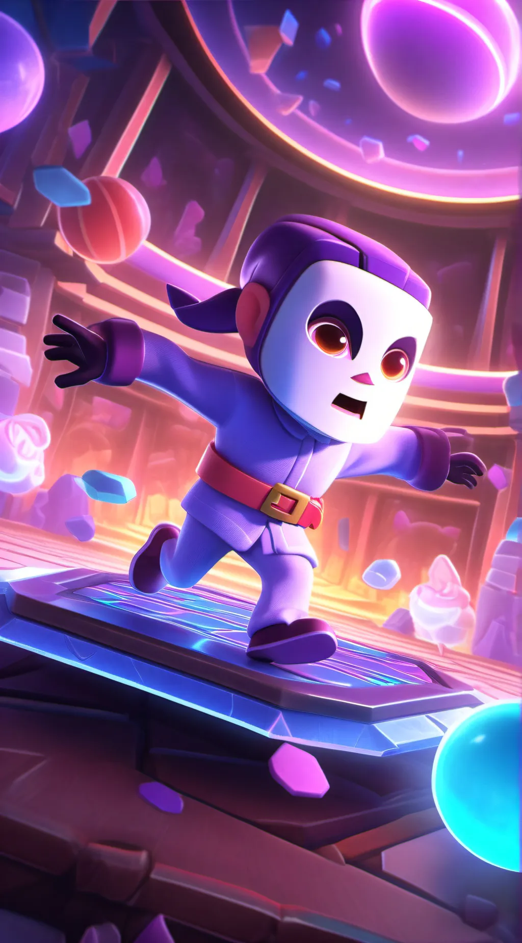 ai character: gama Water island background