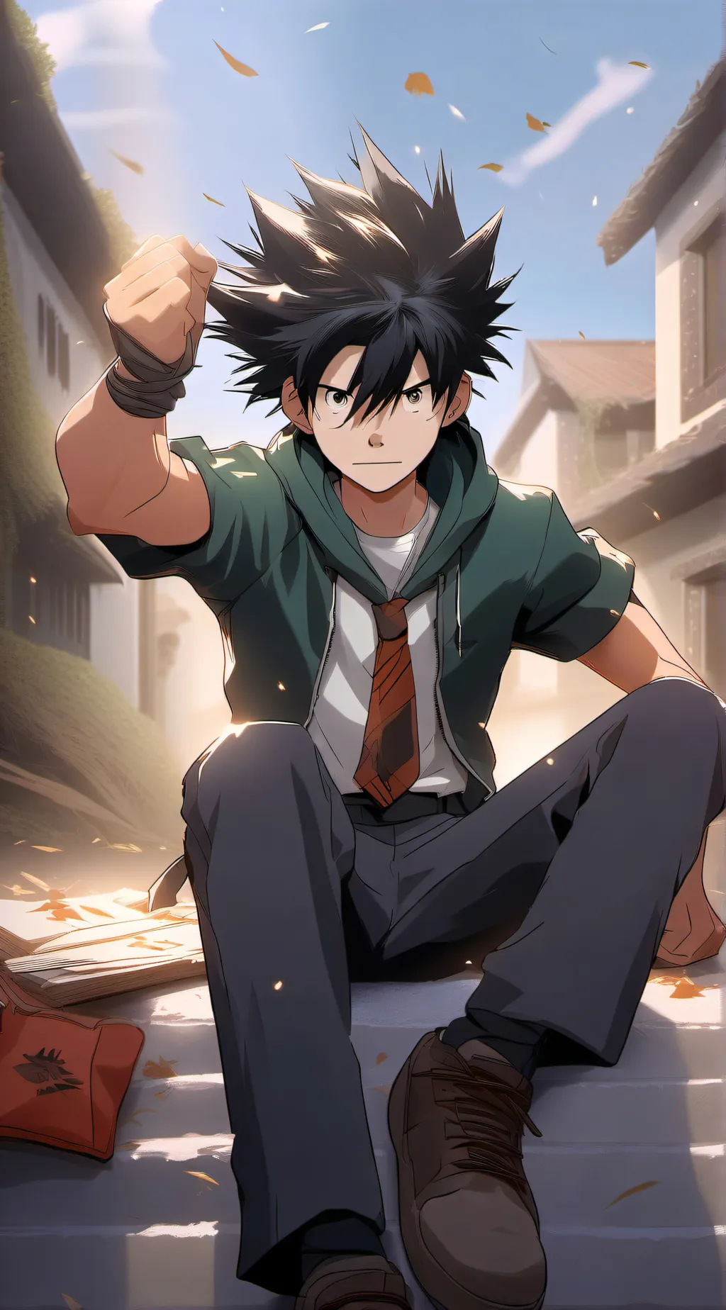 ai character: Middle school MHA  background