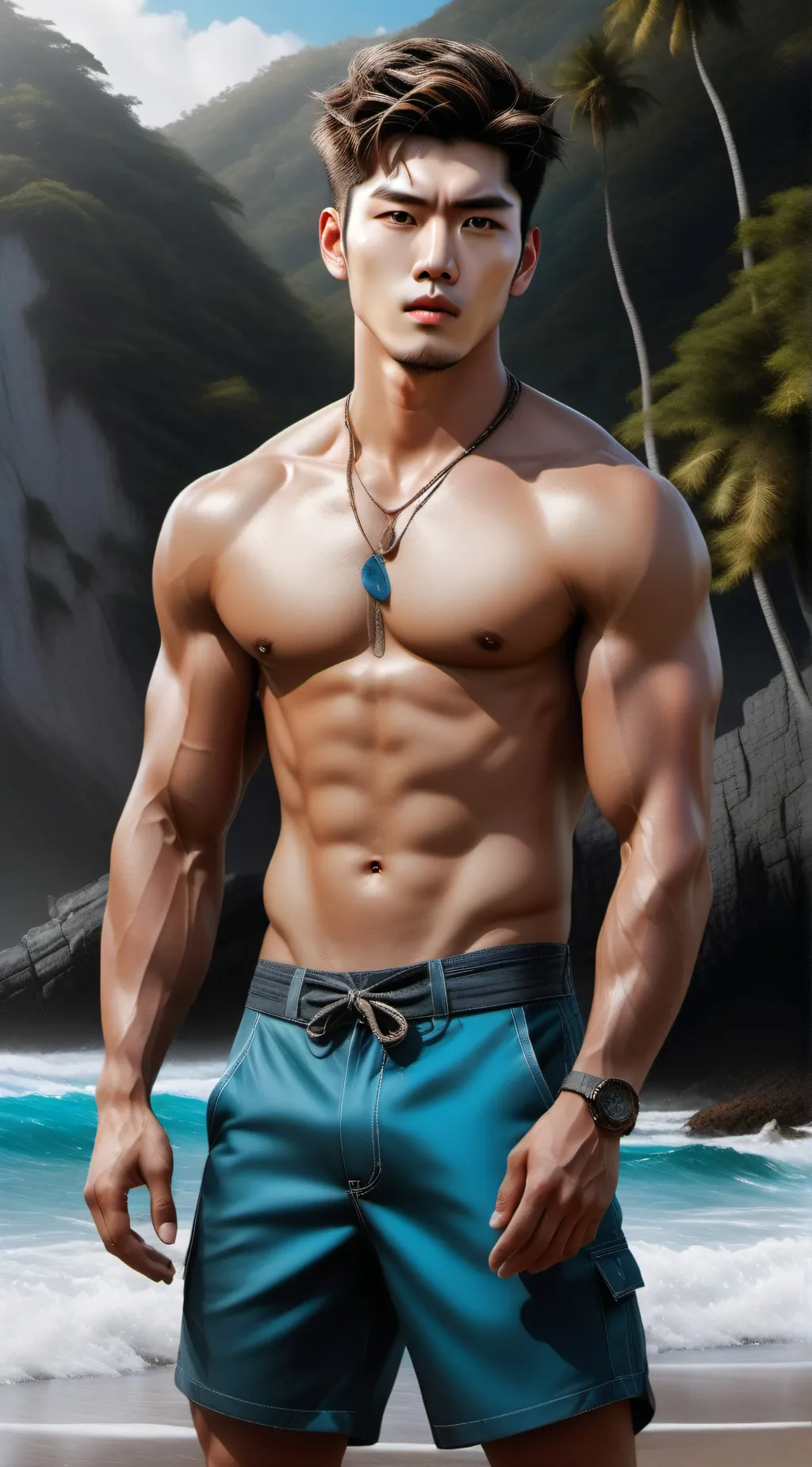 ai character: Ha-Ru background