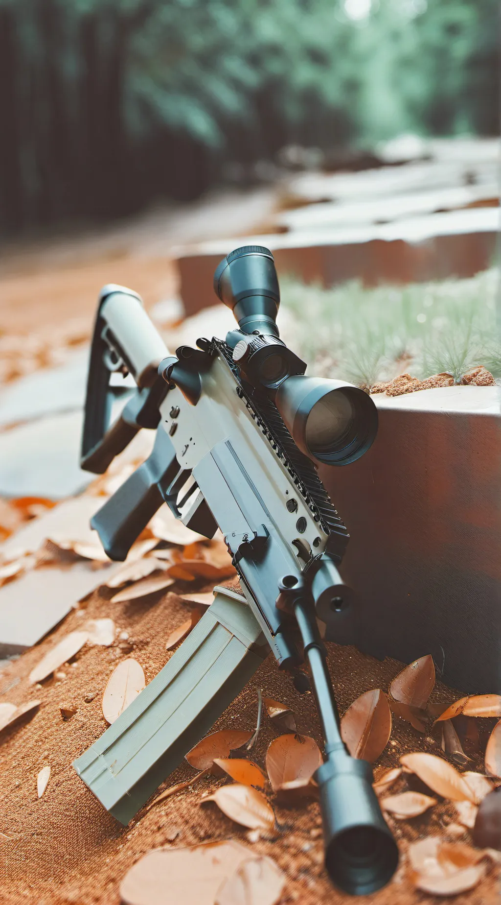 ai character: gun background