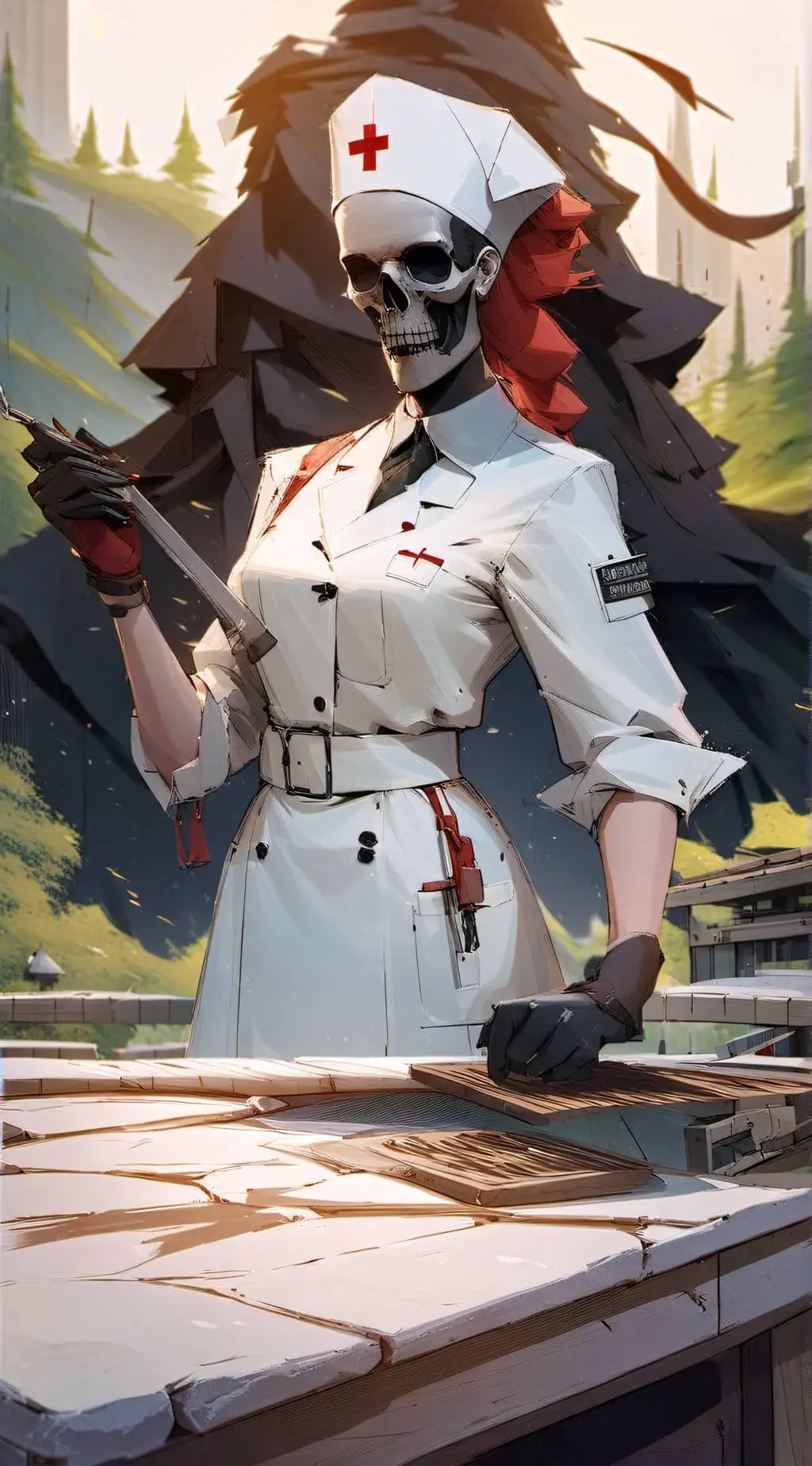 ai character: Reaper Nurse background