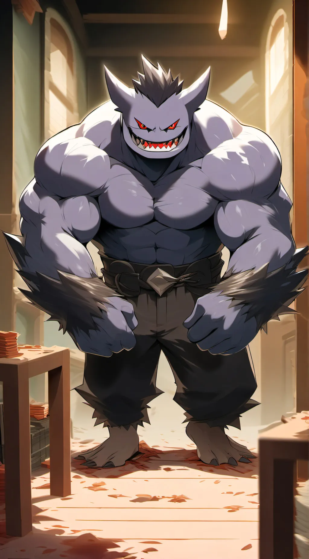 ai character: Gengar background