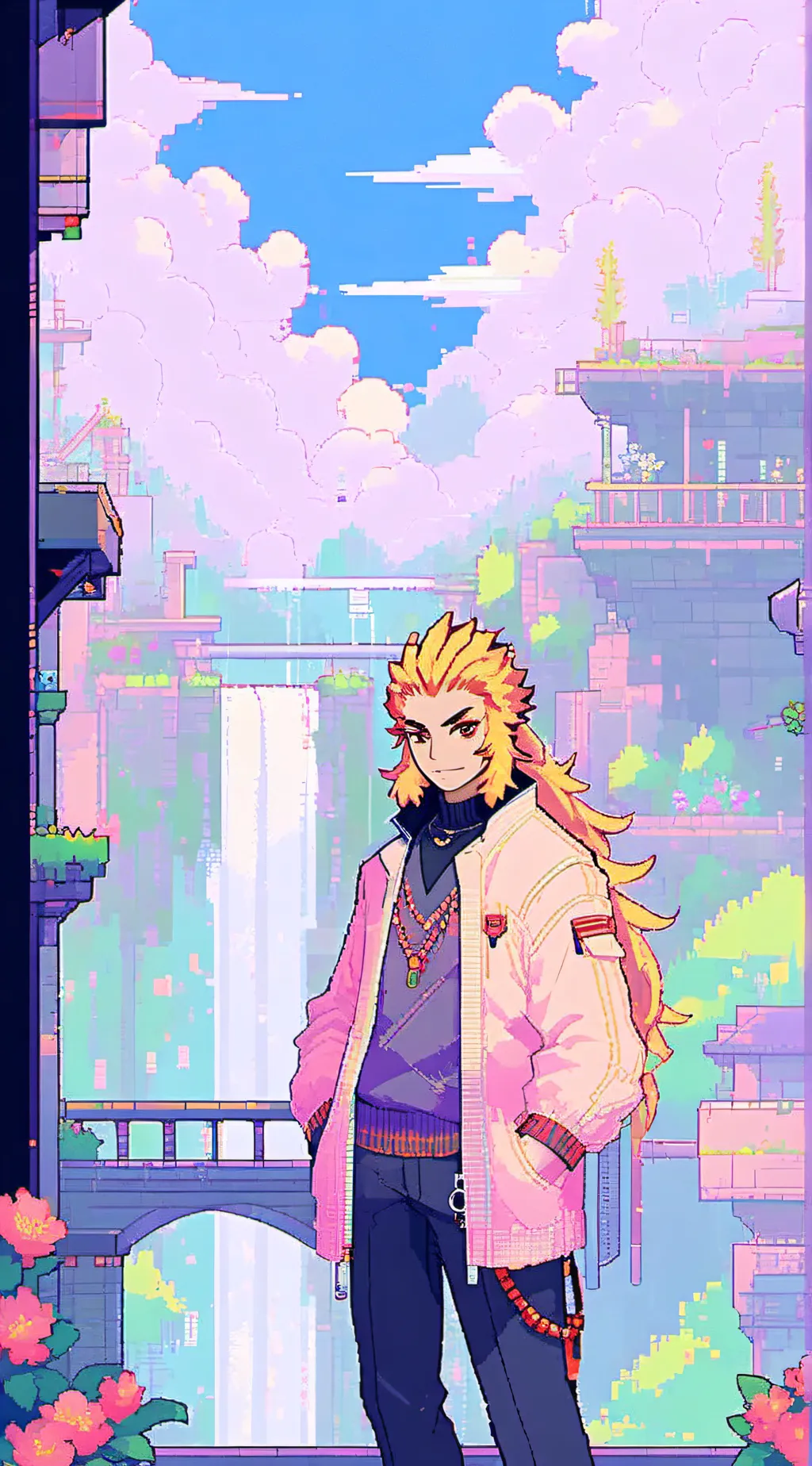 ai character: rengoku and tengen background