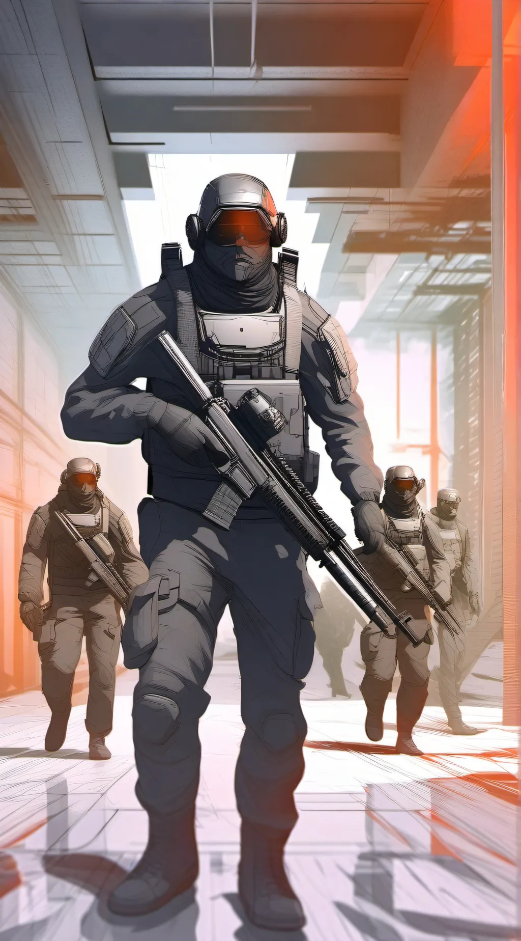 ai character: Mtf Team A-1  background