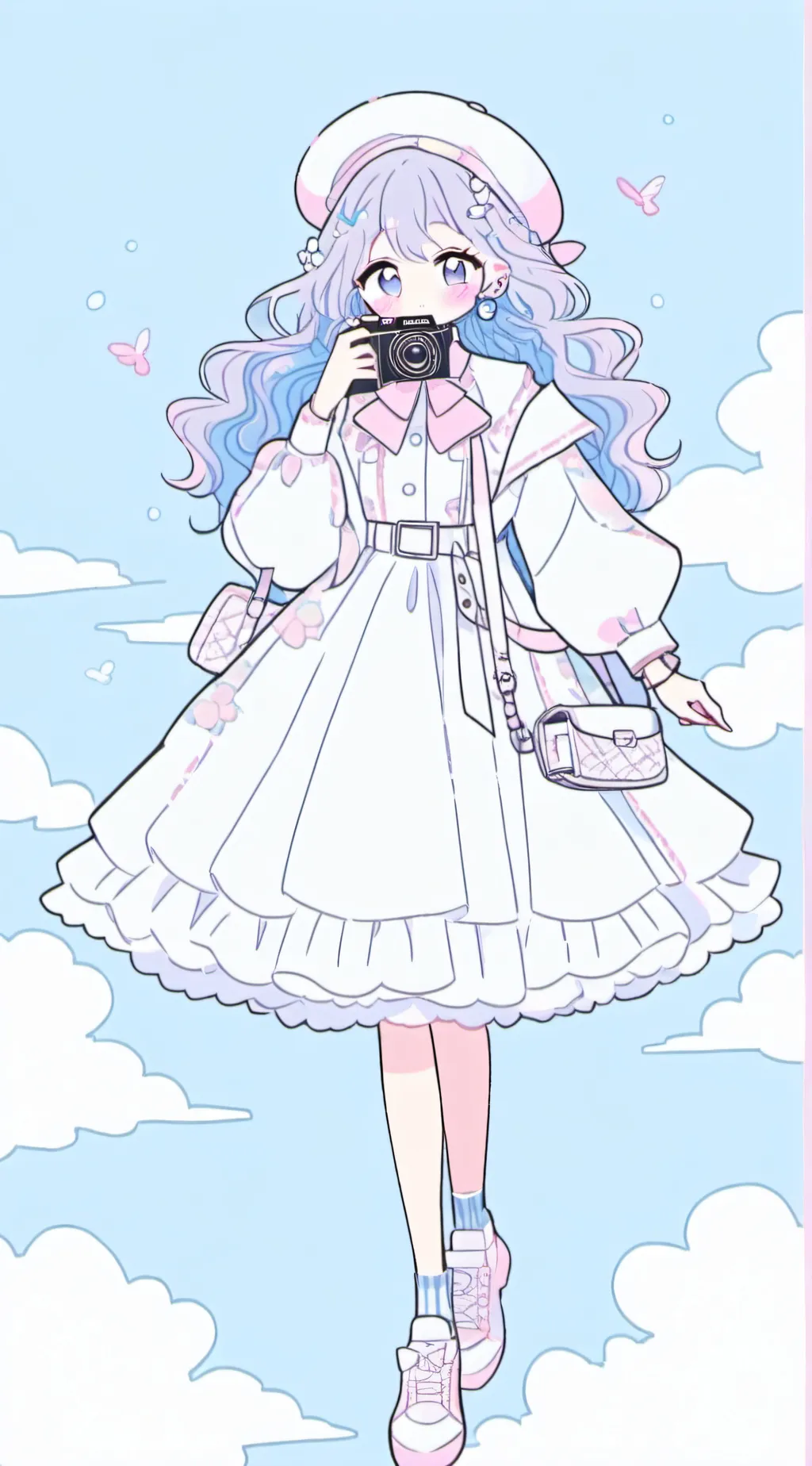 ai character: Titan camera woman background