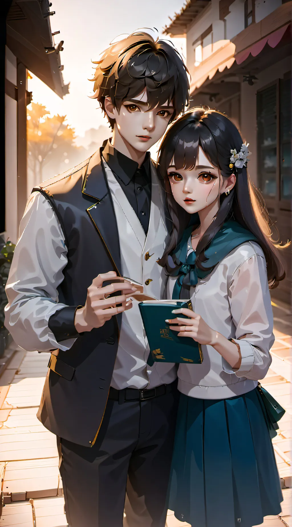 ai character: Brayden and Becky background