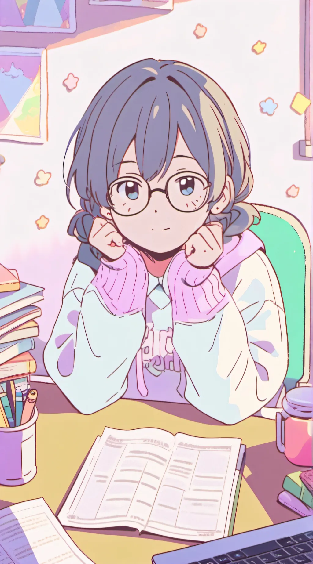 ai character: Annabell McNary✝️ background