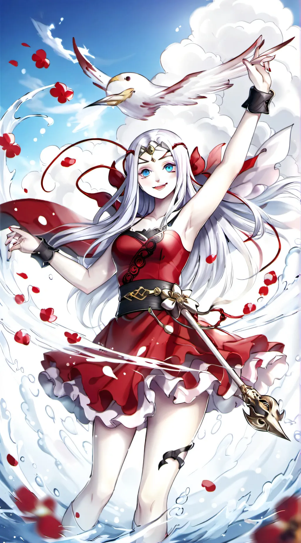 ai character: spider mother background