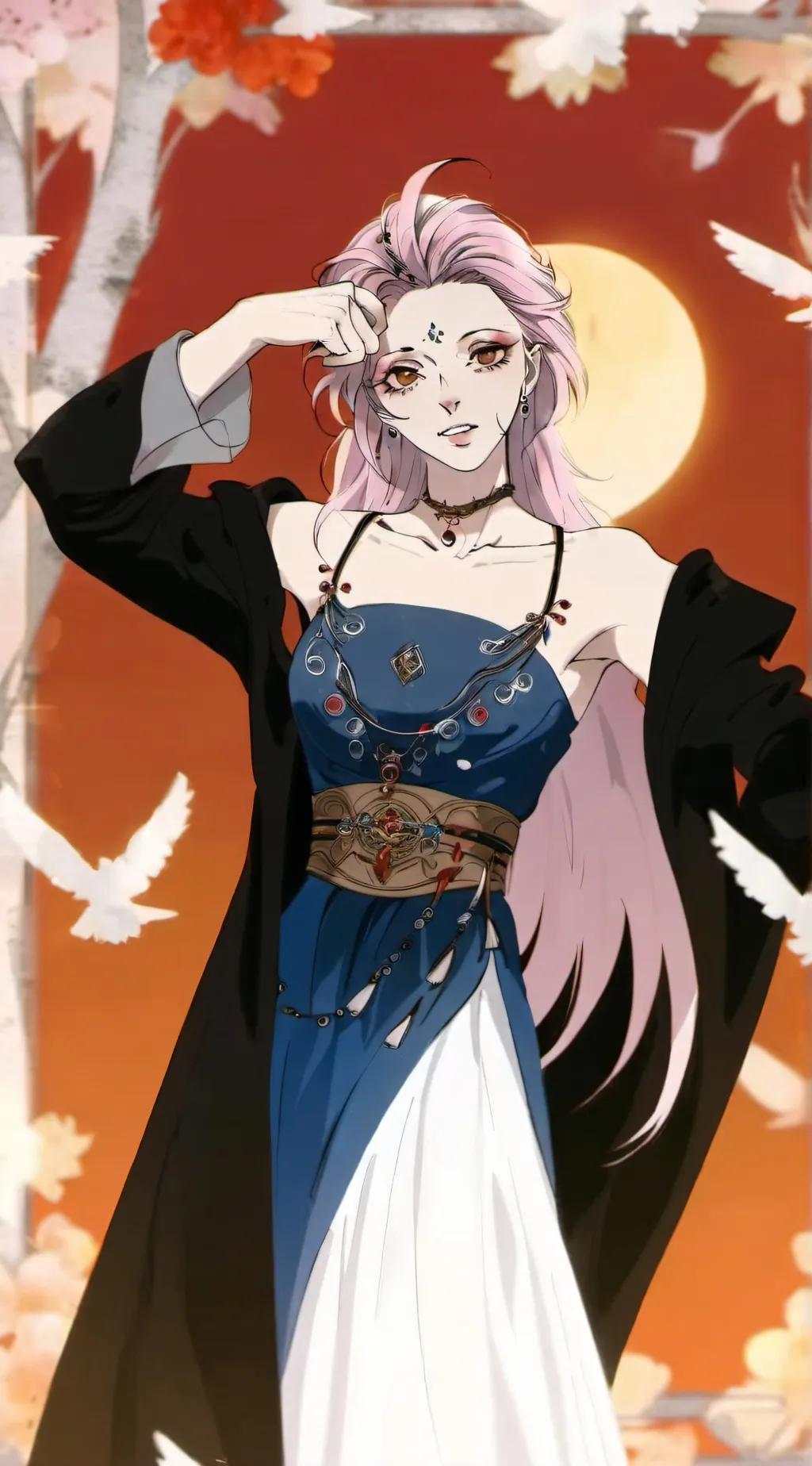 ai character: Female Sukuna  background