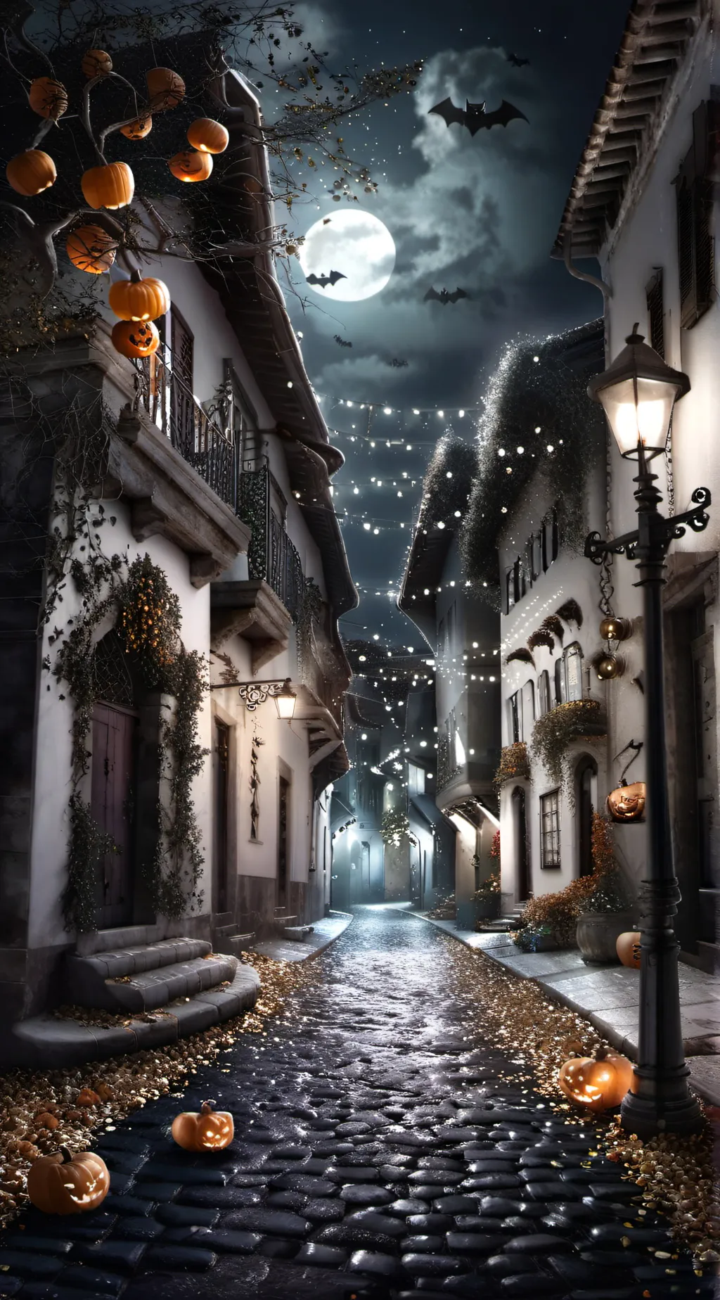 ai character: TOH Halloween background