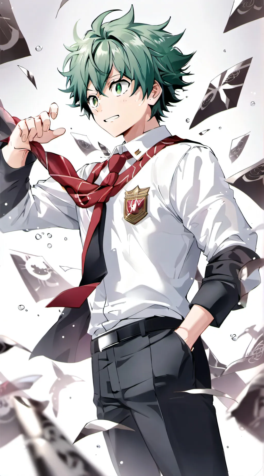 ai character: Izuku Midoriya  background