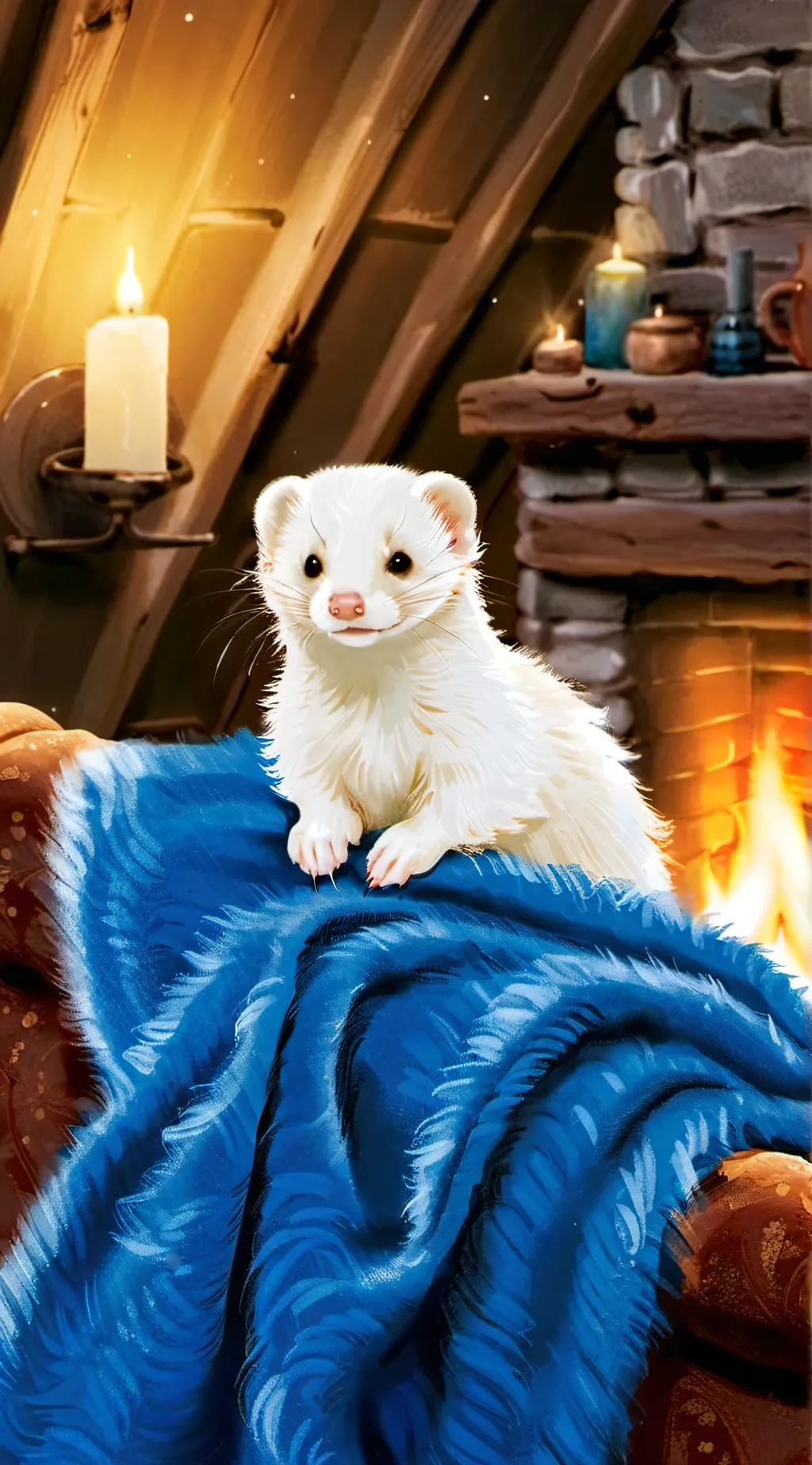 ai character: Ferret draco  background
