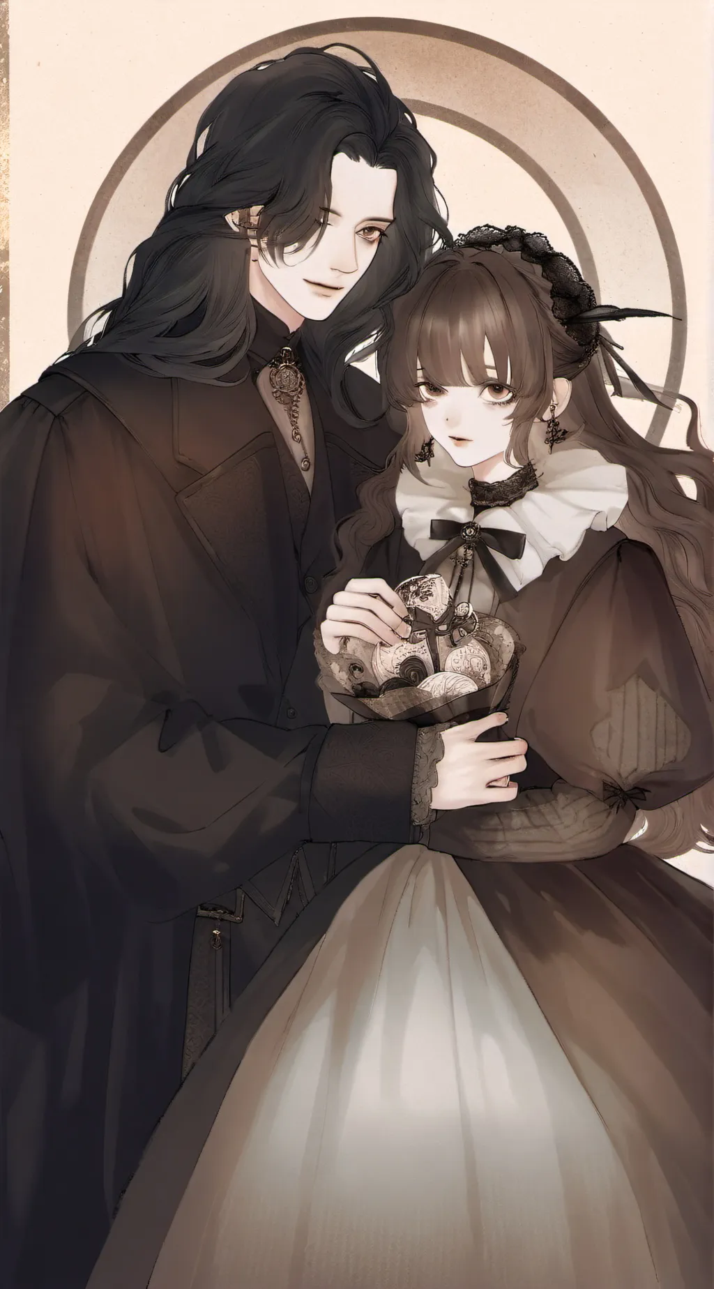 ai character: 🐰eko and shoko,, background