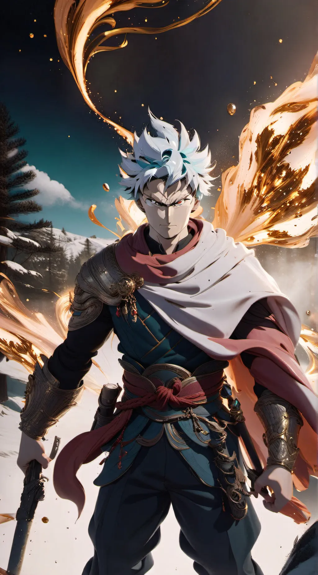 ai character: ultra Instinct background